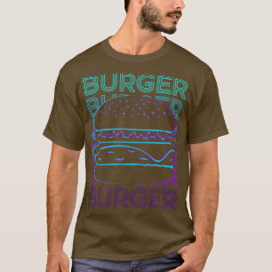Camiseta Burger Hamburger Cheeseburger Regalo Retro