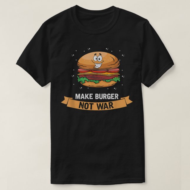 Camiseta Burger Lover, comida rápida Cheeseburger Hamburger (Diseño del anverso)