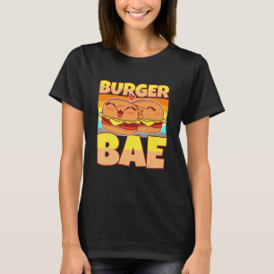 Camiseta Burger Patties Buns Bread Couples Delicious Beef M