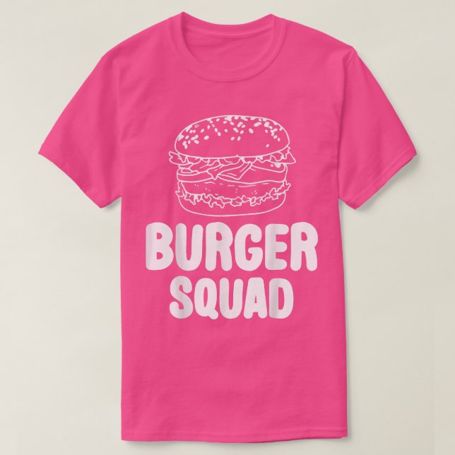 Camiseta Burger Squad Hamburger Cheeseburger Lover Cute Foo (Diseño del anverso)
