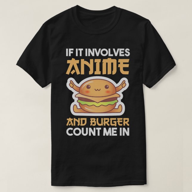 Camiseta Burger y Anime Premium (Diseño del anverso)