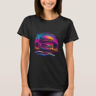 Camiseta Burgers Synthwave 80s Retrowave Aesthetic  1