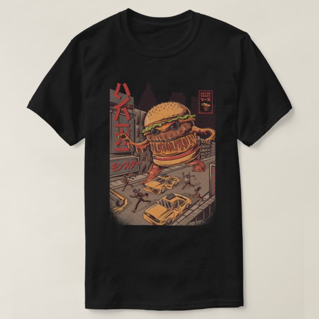 Camiseta BurgerZilla (Diseño del anverso)