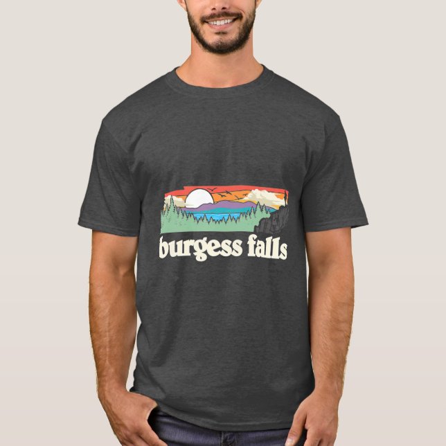 Camiseta Burgess cae Tennessee Naturaleza retro al aire lib (Anverso)