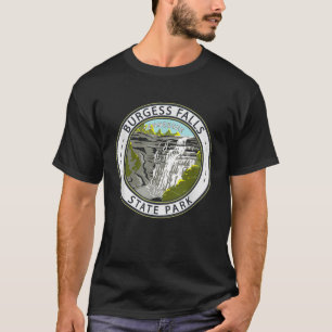 Camiseta Burgess Falls Parque Estatal Tennessee Badge Vinta