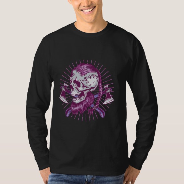 Camiseta Burgfest Valhalla Valkyrie Viking Warrior Odin Run (Anverso)