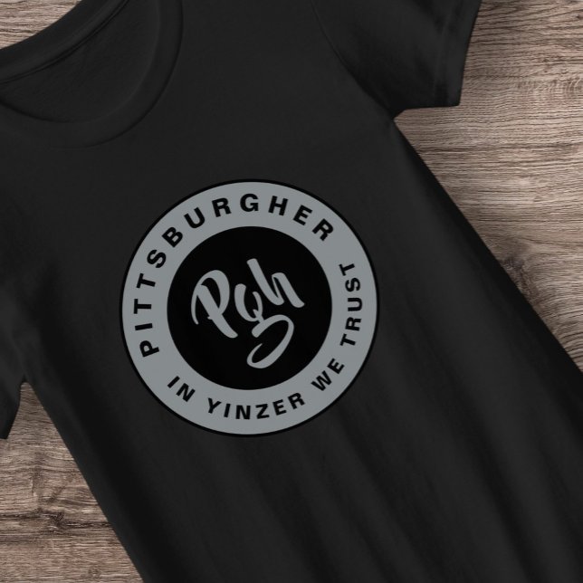 Camiseta Burgh Black Gold Pgh City Active Fitness Yinzer (Subido por el creador)