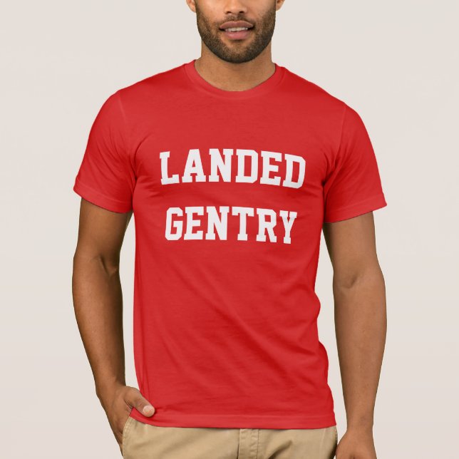 Camiseta Burguesía alta aterrizada (Anverso)