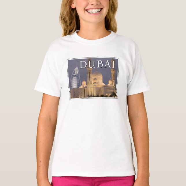 Camiseta Burj al Arab | Mezquita en Dubai por la noche (Anverso)