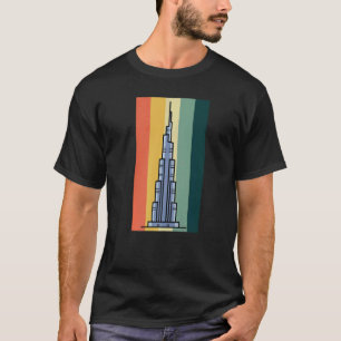 Camiseta Burj Khalifa Skyscraper Dubai Emiratos Árabes Unid