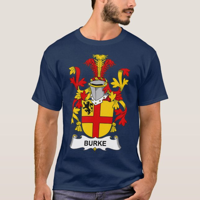 Camiseta Burke Coat of Arms Family Crest (Anverso)