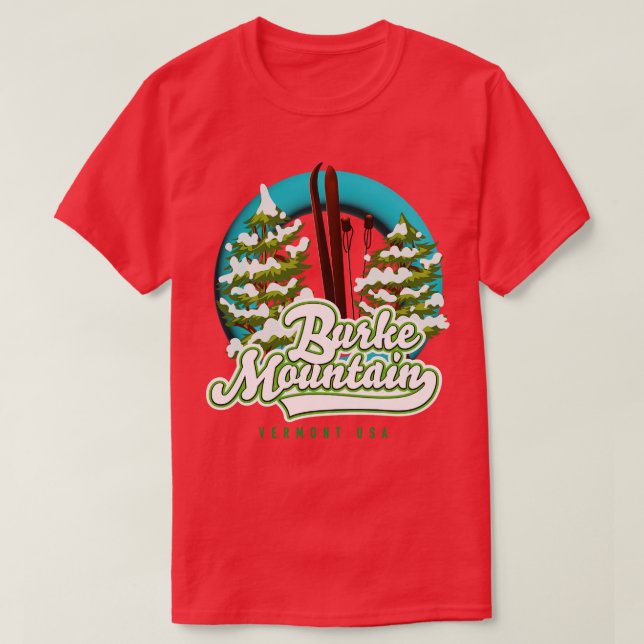 Camiseta Burke mountain vermont us ski (Diseño del anverso)