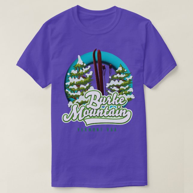 Camiseta Burke mountain vermont us ski (Diseño del anverso)