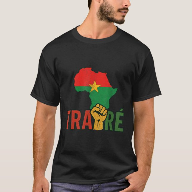 Camiseta Burkina Faso-ibrahim Traoré _ Thomas Sankara (Anverso)