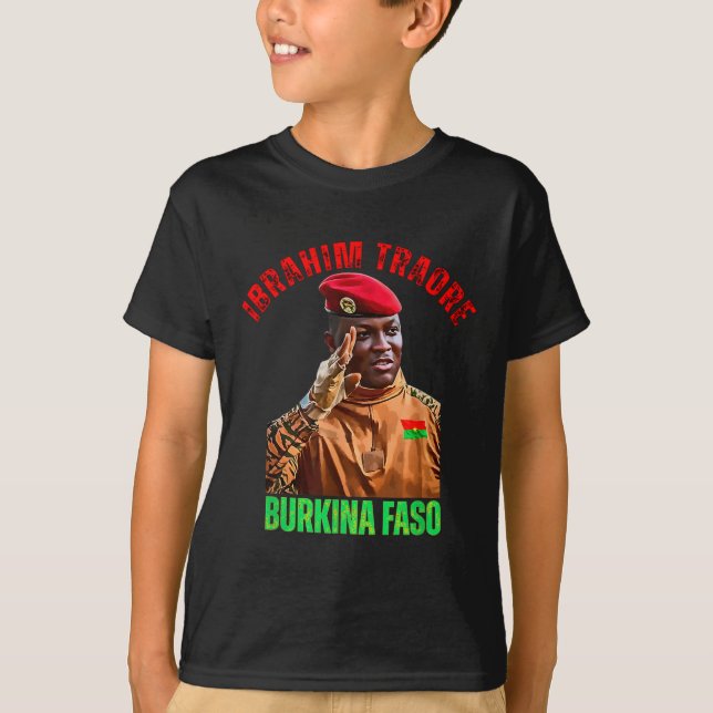 Camiseta Burkina Faso: Ibrahim Traoré Thomas Sankara (Anverso)