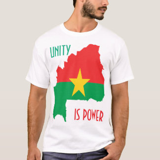 CAMISETA BURKINA FASO, LA UNIDAD ES EL PODER