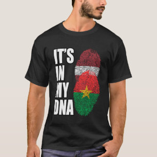 Camiseta Burkina Y Letonia Mezclan Bandera Del Patrimonio D