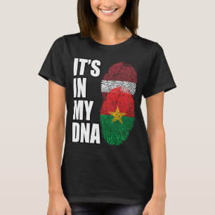 Camiseta Burkina Y Letonia Mezclan Bandera Del Patrimonio D