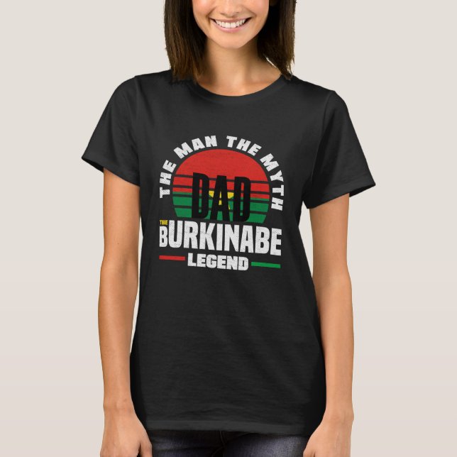 Camiseta Burkinabe Burkina Faso Burkinabe Flag Fathers Day (Anverso)