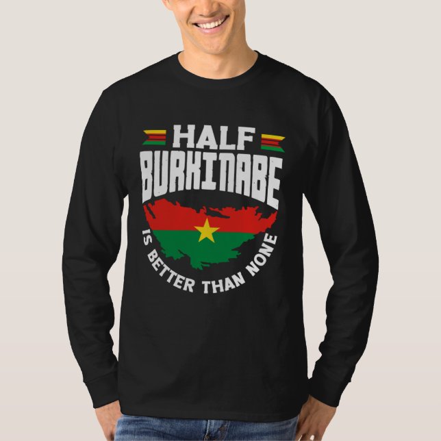 Camiseta Burkinabe Burkina Faso Half Burkinabe Flag (Anverso)