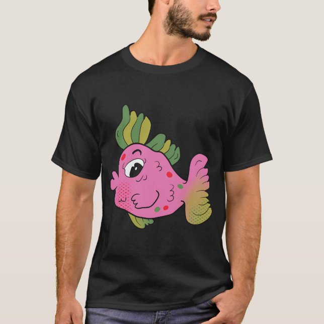 Camiseta Burl el pez tropical (Anverso)