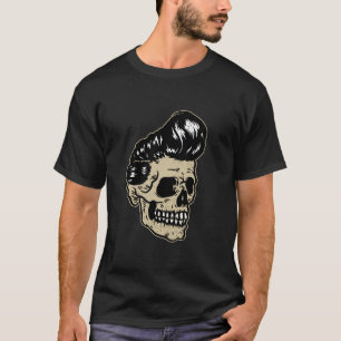 Camiseta Burlador de rock Skull Halloween Funny Skeleton Bo