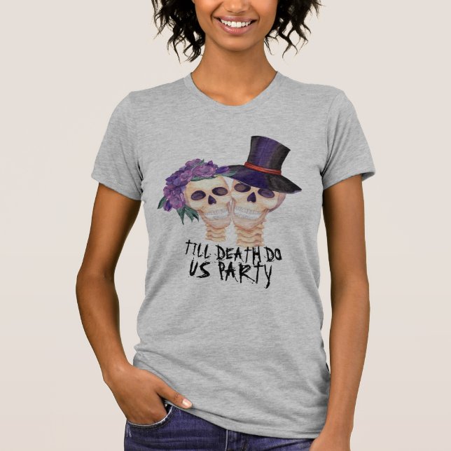 Camiseta Burlas Halloween hasta la muerte nos hacen Fiesta  (Anverso)
