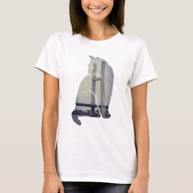 Camiseta Burlington Iowa Cat (Anverso)