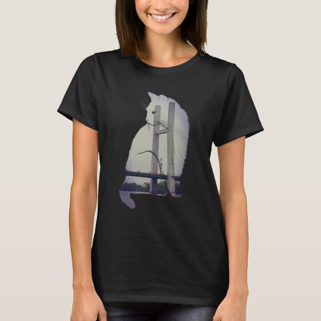 Camiseta Burlington Iowa Cat (Anverso)