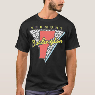 Camiseta Burlington Vermont Retro Triángulo VT City