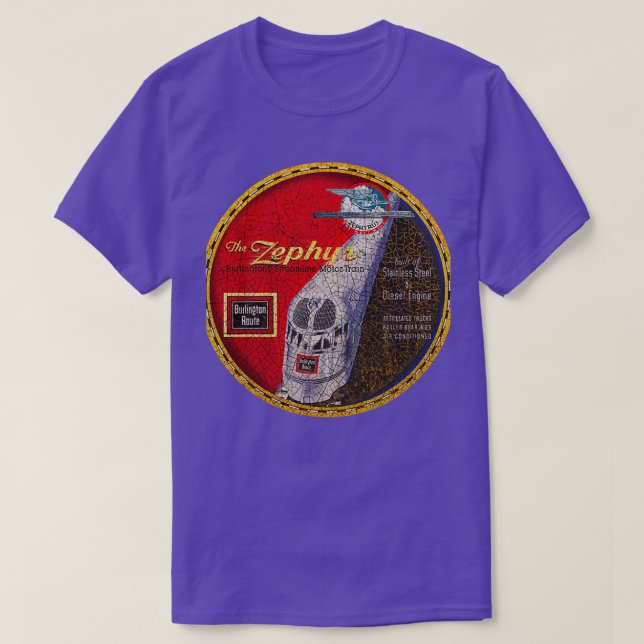 Camiseta Burlington Zephyr (Diseño del anverso)