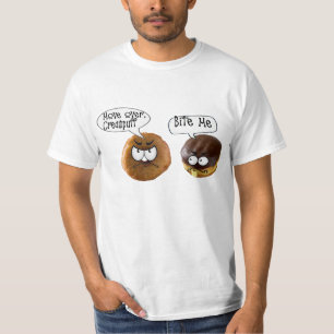 Camiseta burlón no hablar molesto tarta de crema humor neg