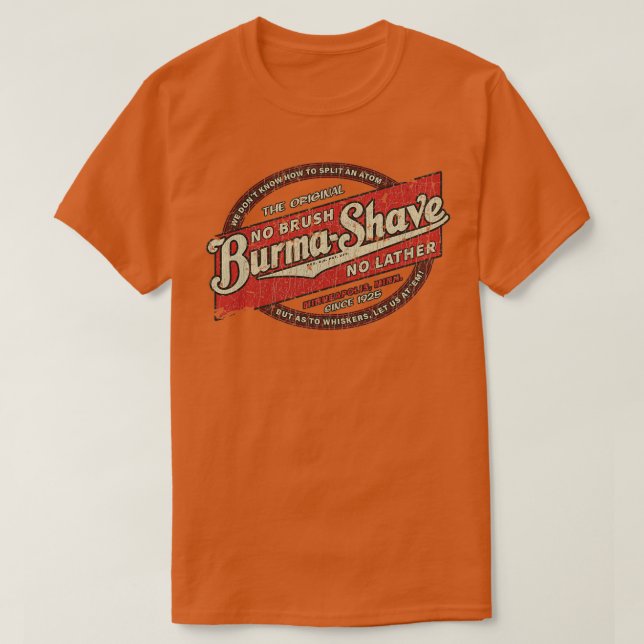 Camiseta BurmaShave 1925 (Diseño del anverso)