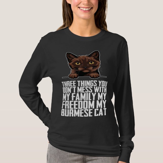 Camiseta Burmese  Burmese cat  Burmese mother (Anverso)