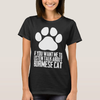 Camiseta Burmese cat Burmese dad Burmese