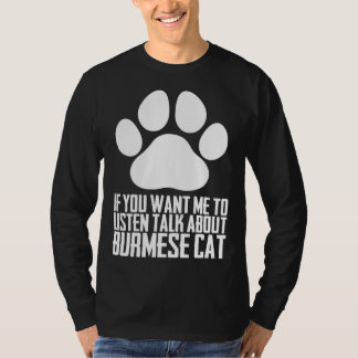 Camiseta Burmese cat Burmese dad Burmese