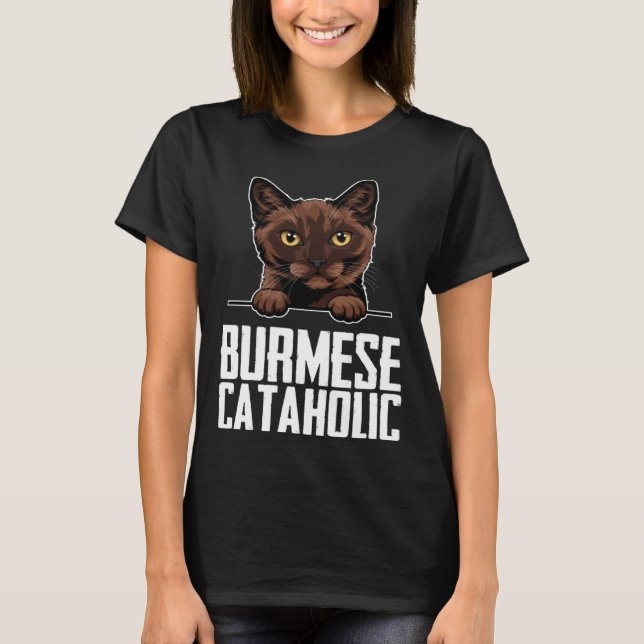 Camiseta Burmese cataholic (Anverso)