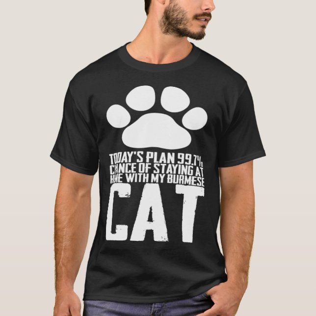 Camiseta Burmese kitten  Burmese mom  Burmese dad (Anverso)