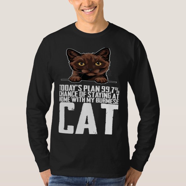 Camiseta Burmese mother  Burmese kitten  Burmeses (Anverso)