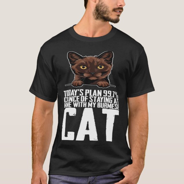Camiseta Burmese mother  Burmese kitten  Burmeses (Anverso)
