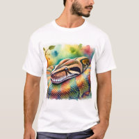Burmese Python in Watercolor 140624AREF108 - Water