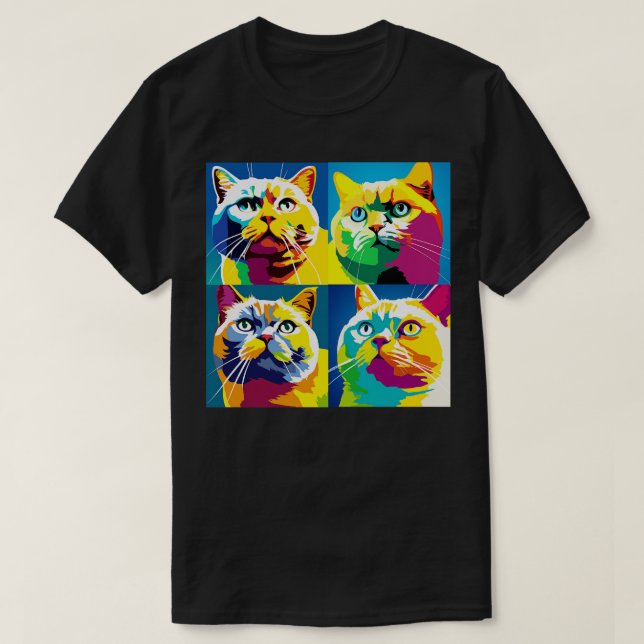 Camiseta Burmilla Art Cat Lover Gift (Diseño del anverso)