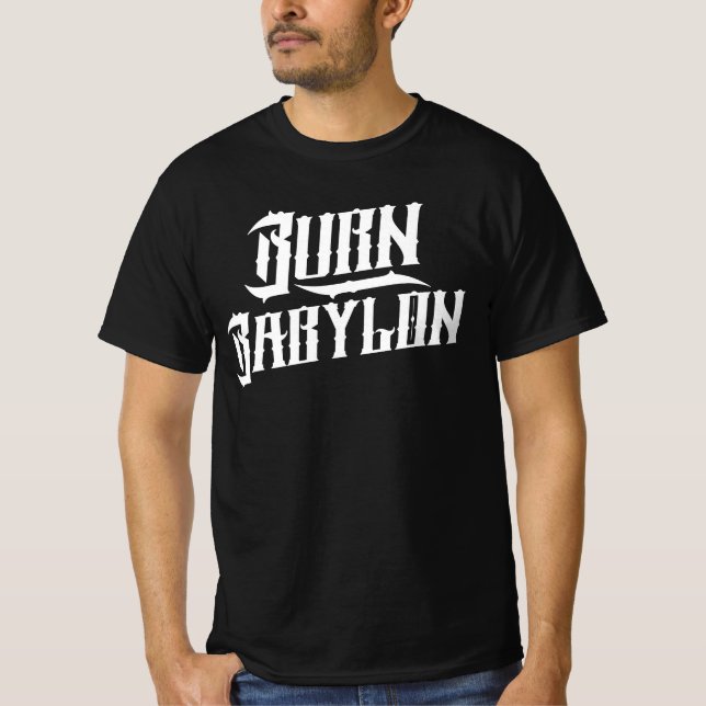 Camiseta Burn Babylon Reggae T-Shirt (Anverso)
