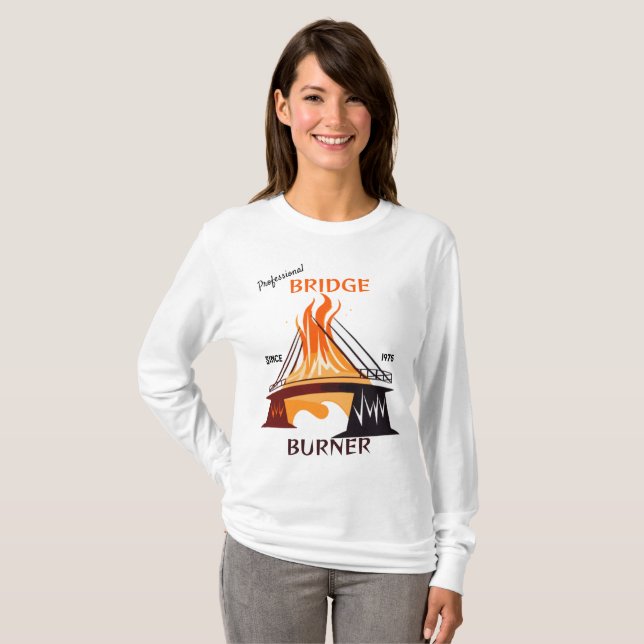 Camiseta Burner de puente profesional (Anverso completo)