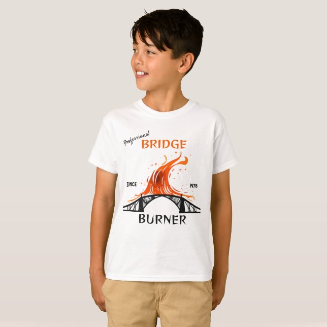 Camiseta Burner de puente profesional (Anverso completo)