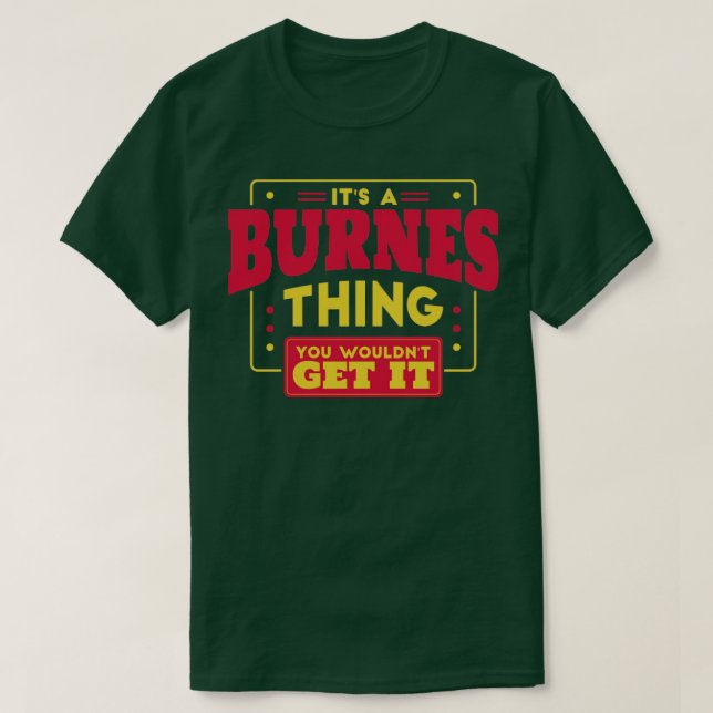 Camiseta Burnes (Diseño del anverso)