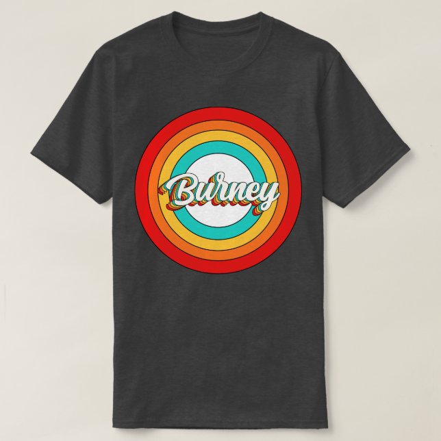 Camiseta Burney Name Shirt Vintage Burney Circle (Diseño del anverso)