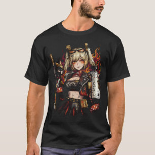 Camiseta Burnice Blanco ZZZ Cabello Rojo Colas de Caballo L