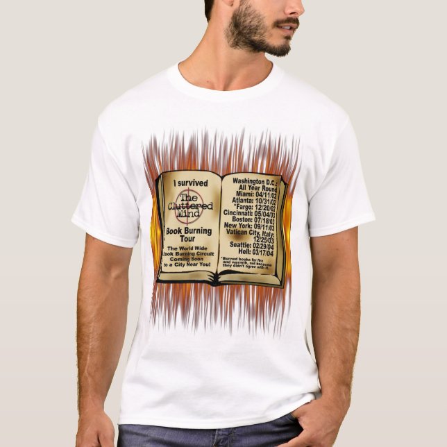 Camiseta Burning de libro (Anverso)