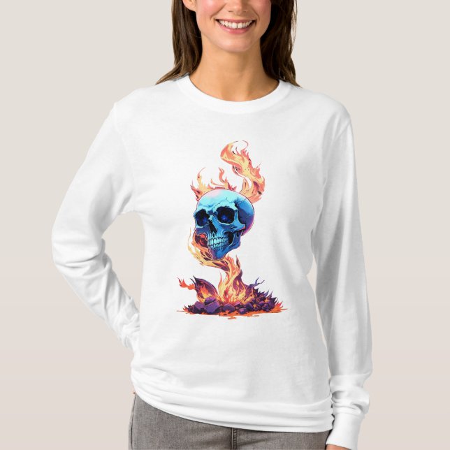 Camiseta Burning Skull (Anverso)